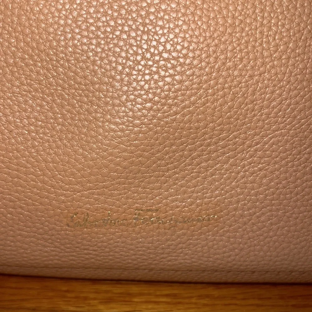 SALVATORE FERRAGAMO
Ladies Double Handle Gancini Tote - Beige - Picture 3 of 11